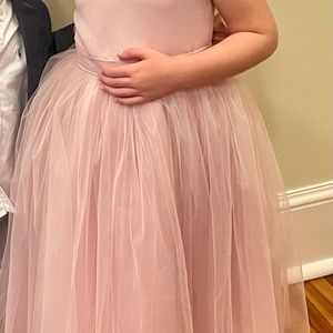 Custom Blush pink Flower Girl Tulle Dress
